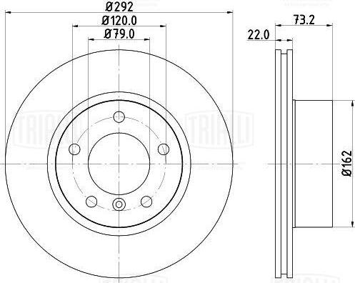 Trialli DF 261509 - Discofreno autozon.pro