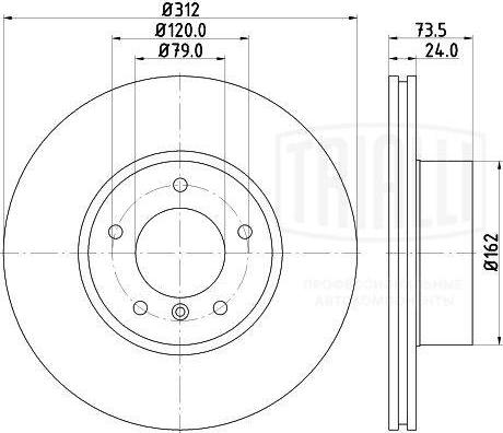 Trialli DF 261008 - Discofreno autozon.pro