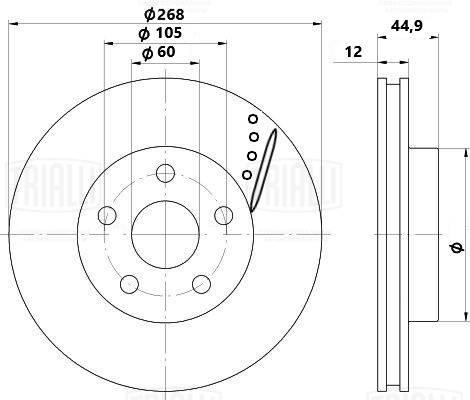 Trialli DF 2253s - Discofreno autozon.pro