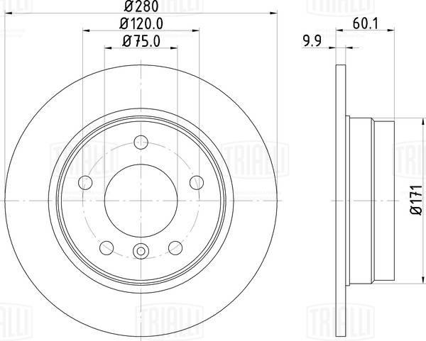 Trialli DF 270058 - Discofreno autozon.pro