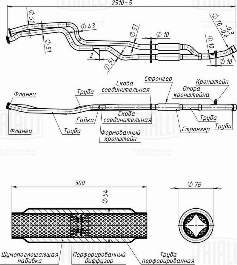 Trialli EAM 3015 - Silenziatore anteriore autozon.pro