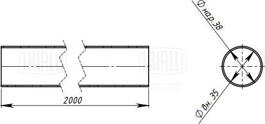 Trialli EMC 0139 - Tubo gas scarico, universale autozon.pro