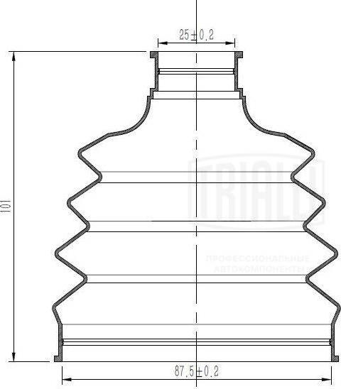 Trialli FG 1414 - Cuffia, Semiasse autozon.pro