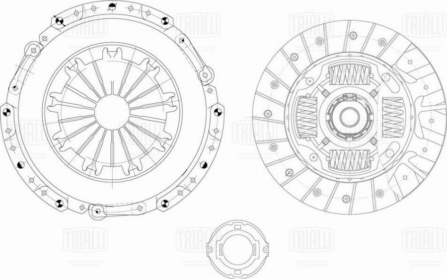 Trialli FR 0833 - Kit frizione autozon.pro