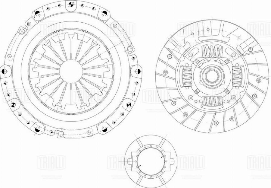 Trialli FR 0827 - Kit frizione autozon.pro