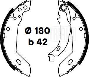 Trialli GF 4466 - Kit ganasce freno autozon.pro