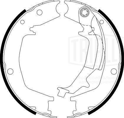 Trialli GF 4404 - Kit ganasce, Freno stazionamento autozon.pro