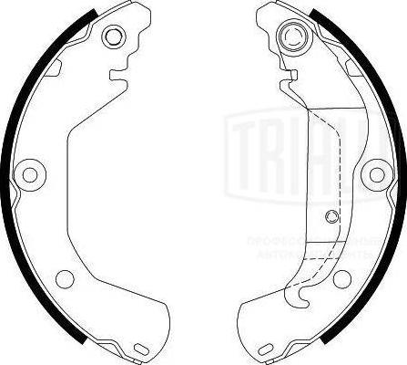 Trialli GF 4542 - Kit ganasce freno autozon.pro