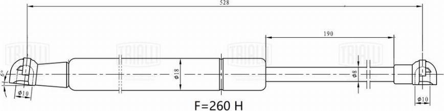 Trialli GS 1908 - Ammortizzatore pneumatico, Cofano motore autozon.pro