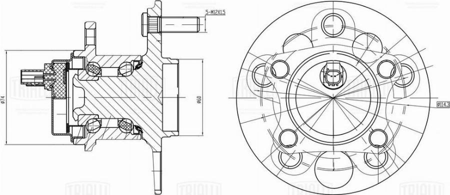 Trialli MR 1937 - Kit cuscinetto ruota autozon.pro