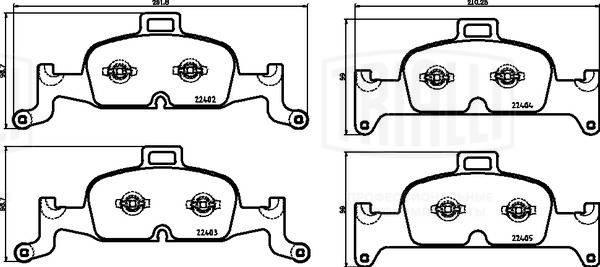 Trialli PF 4474 - Kit pastiglie freno, Freno a disco autozon.pro