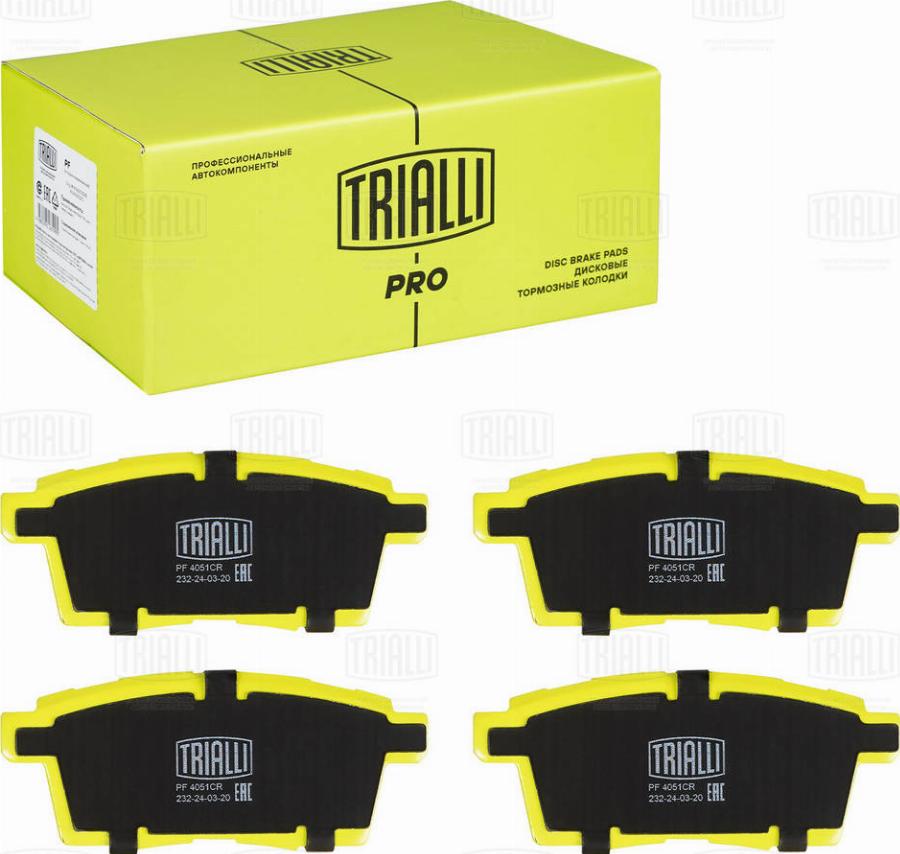 Trialli PF 4051CR - Kit pastiglie freno, Freno a disco autozon.pro