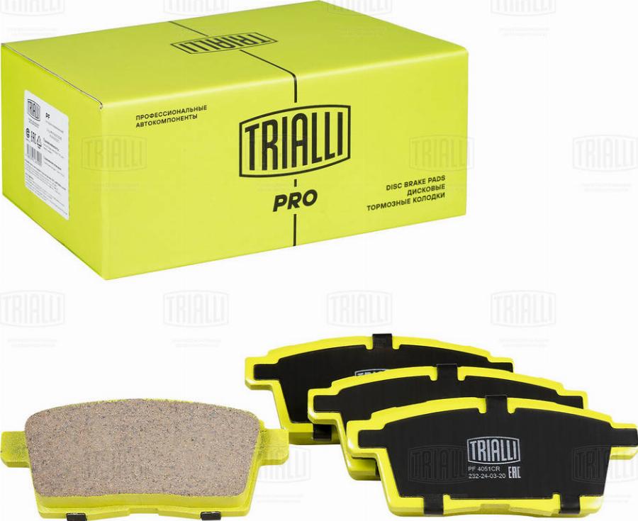 Trialli PF 4051CR - Kit pastiglie freno, Freno a disco autozon.pro