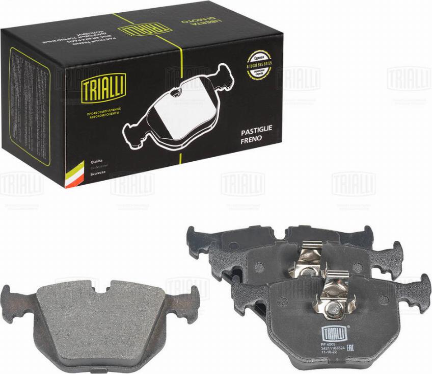 Trialli PF 4005 - Kit pastiglie freno, Freno a disco autozon.pro