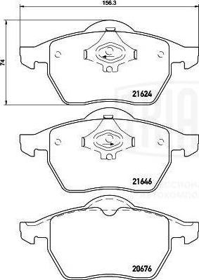 Trialli PF 4162 - Kit pastiglie freno, Freno a disco autozon.pro