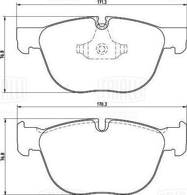 Trialli PF 4180CR - Kit pastiglie freno, Freno a disco autozon.pro