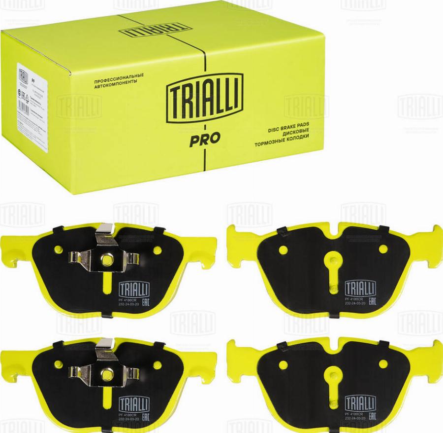 Trialli PF 4180CR - Kit pastiglie freno, Freno a disco autozon.pro