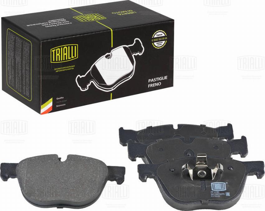 Trialli PF 4180 - Kit pastiglie freno, Freno a disco autozon.pro