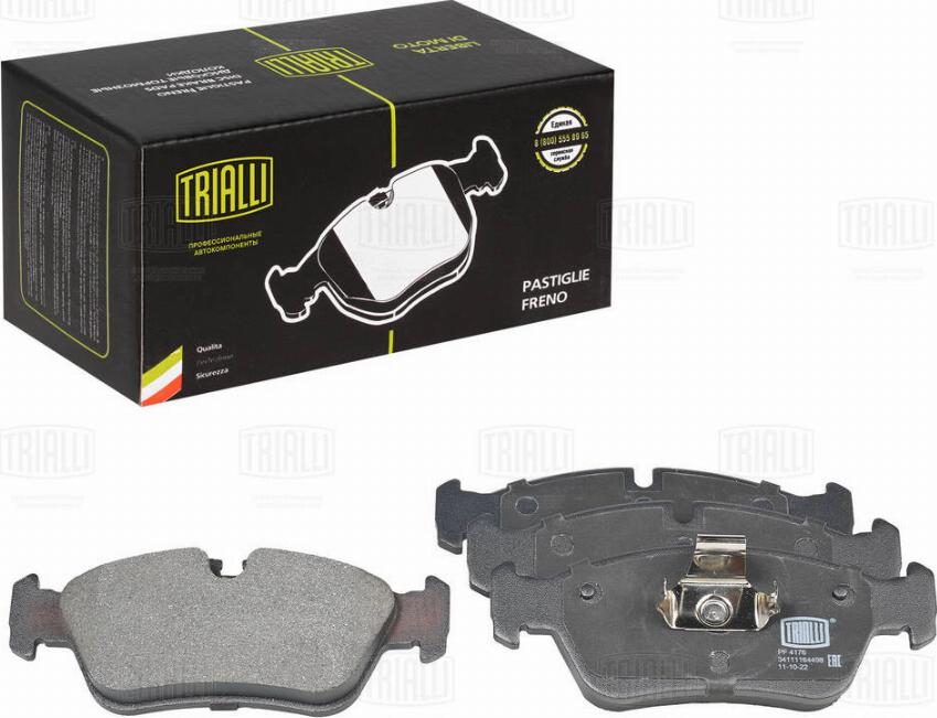 Trialli PF 4176 - Kit pastiglie freno, Freno a disco autozon.pro