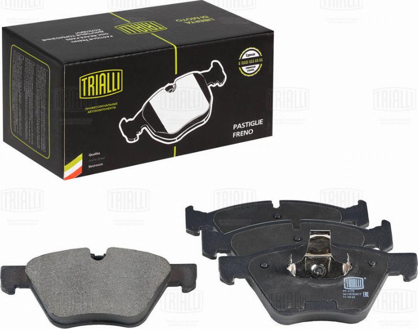 Trialli PF 4178 - Kit pastiglie freno, Freno a disco autozon.pro