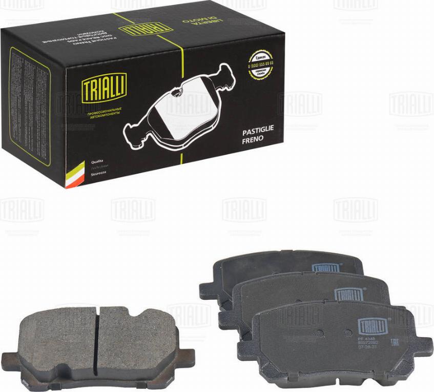 Trialli PF 4348 - Kit pastiglie freno, Freno a disco autozon.pro