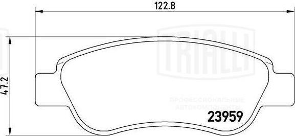 Trialli PF 4316 - Kit pastiglie freno, Freno a disco autozon.pro