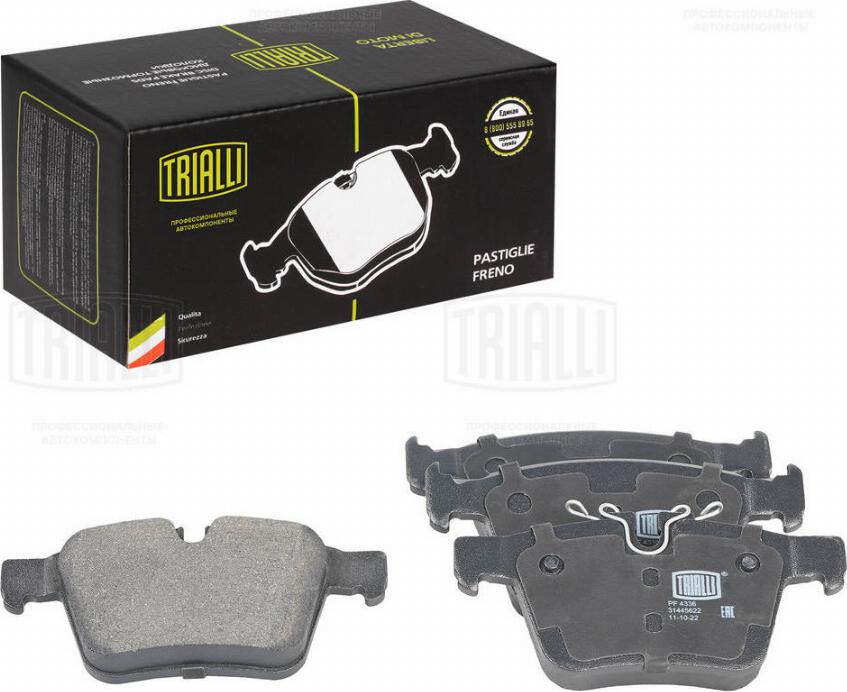 Trialli PF 4336 - Kit pastiglie freno, Freno a disco autozon.pro