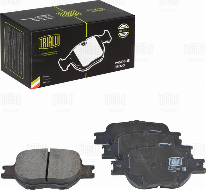 Trialli PF 4338 - Kit pastiglie freno, Freno a disco autozon.pro