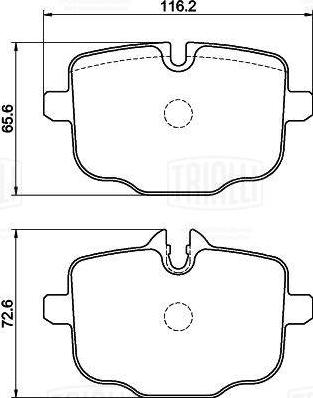 Trialli PF 4240CR - Kit pastiglie freno, Freno a disco autozon.pro