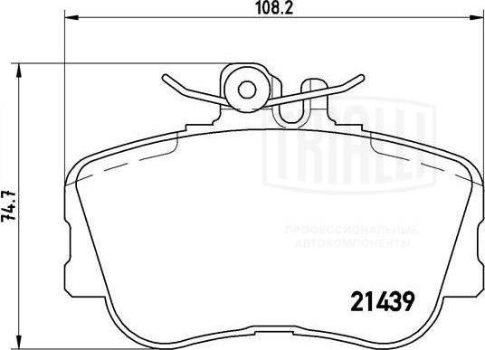 Trialli PF 4268 - Kit pastiglie freno, Freno a disco autozon.pro