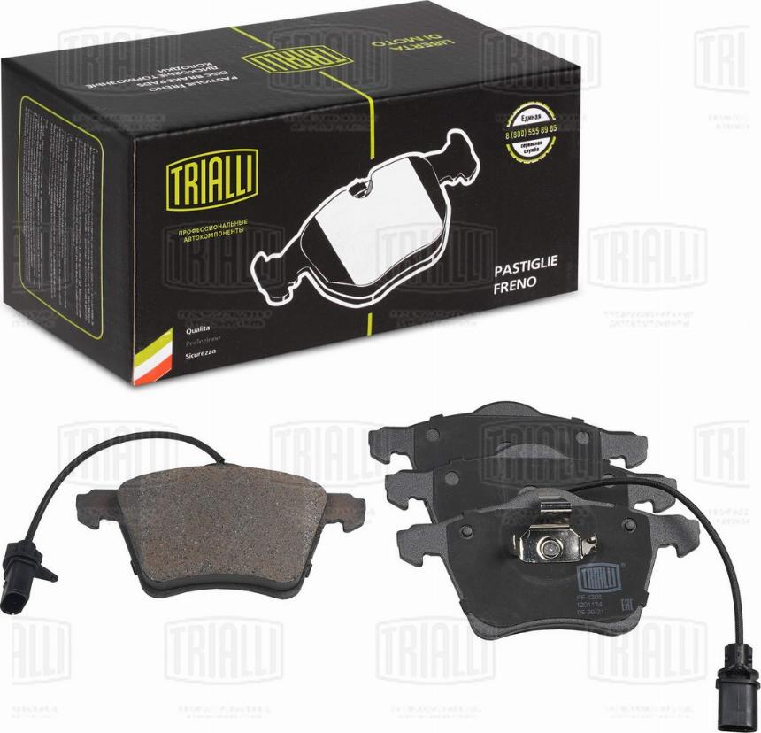 Trialli PF 4208 - Kit pastiglie freno, Freno a disco autozon.pro