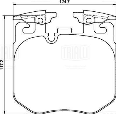 Trialli PF 4213CR - Kit pastiglie freno, Freno a disco autozon.pro