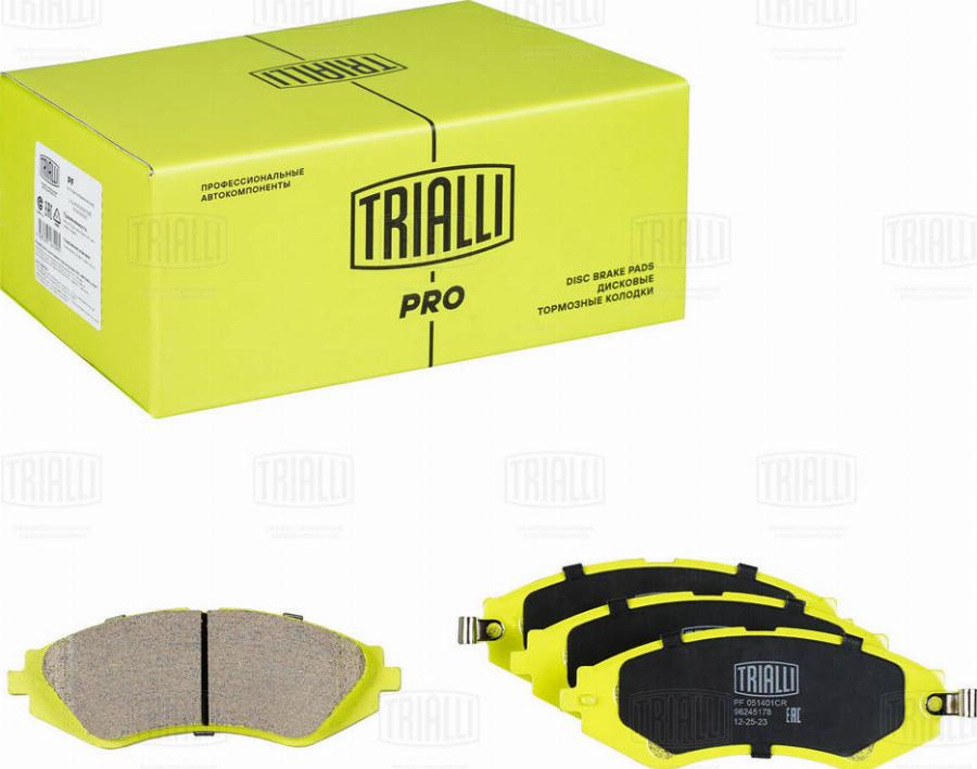 Trialli PF 051401CR - Kit pastiglie freno, Freno a disco autozon.pro