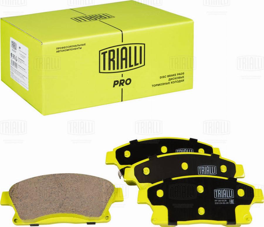 Trialli PF 0516CR - Kit pastiglie freno, Freno a disco autozon.pro