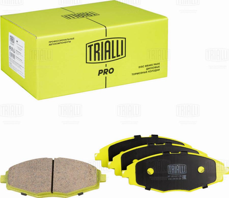 Trialli PF 051301CR - Kit pastiglie freno, Freno a disco autozon.pro