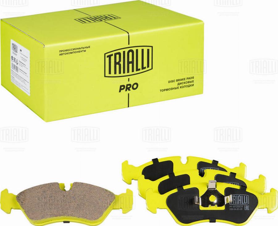 Trialli PF 051202CR - Kit pastiglie freno, Freno a disco autozon.pro