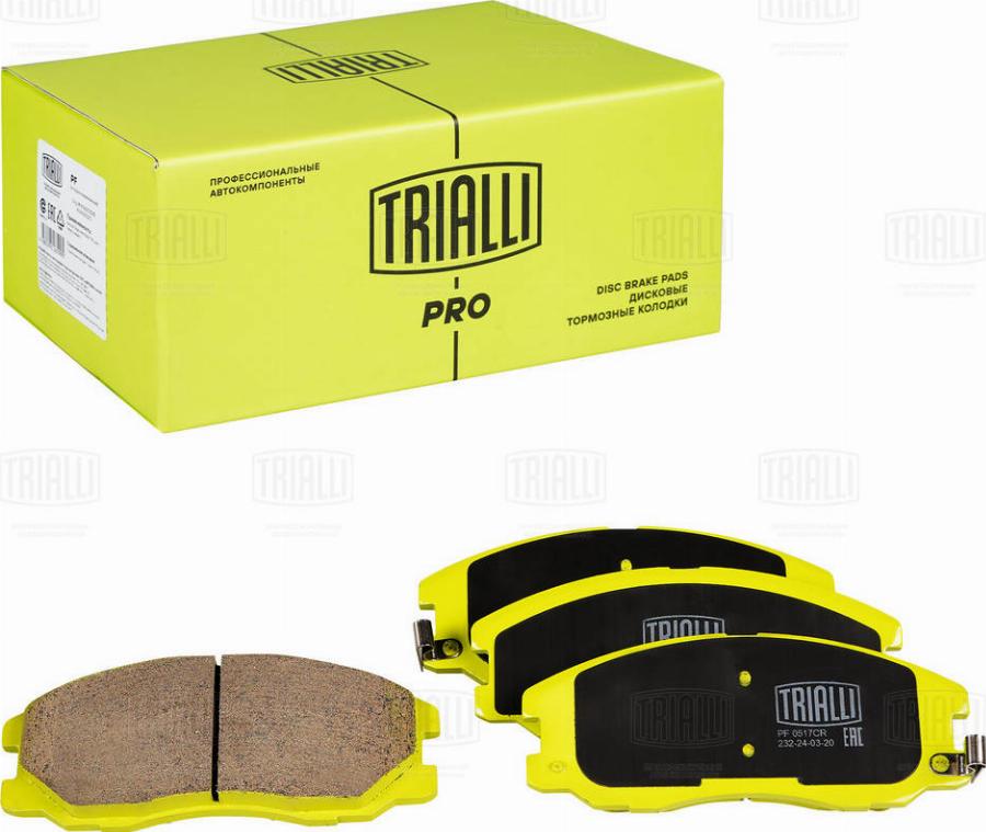 Trialli PF 0517CR - Kit pastiglie freno, Freno a disco autozon.pro