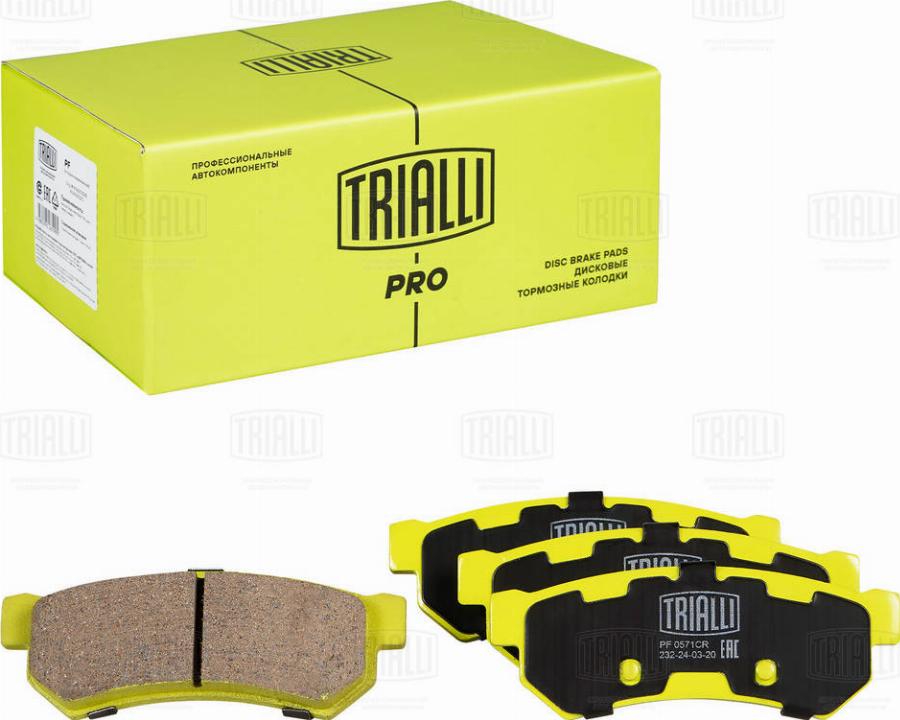 Trialli PF 0571CR - Kit pastiglie freno, Freno a disco autozon.pro