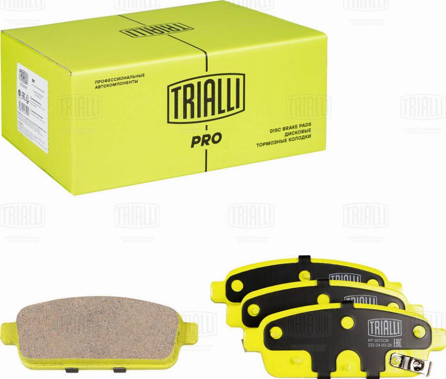 Trialli PF 0572CR - Kit pastiglie freno, Freno a disco autozon.pro