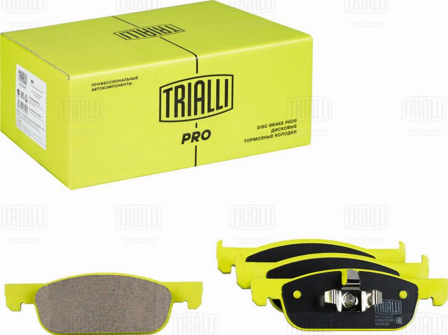 Trialli PF 0102CR - Kit pastiglie freno, Freno a disco autozon.pro