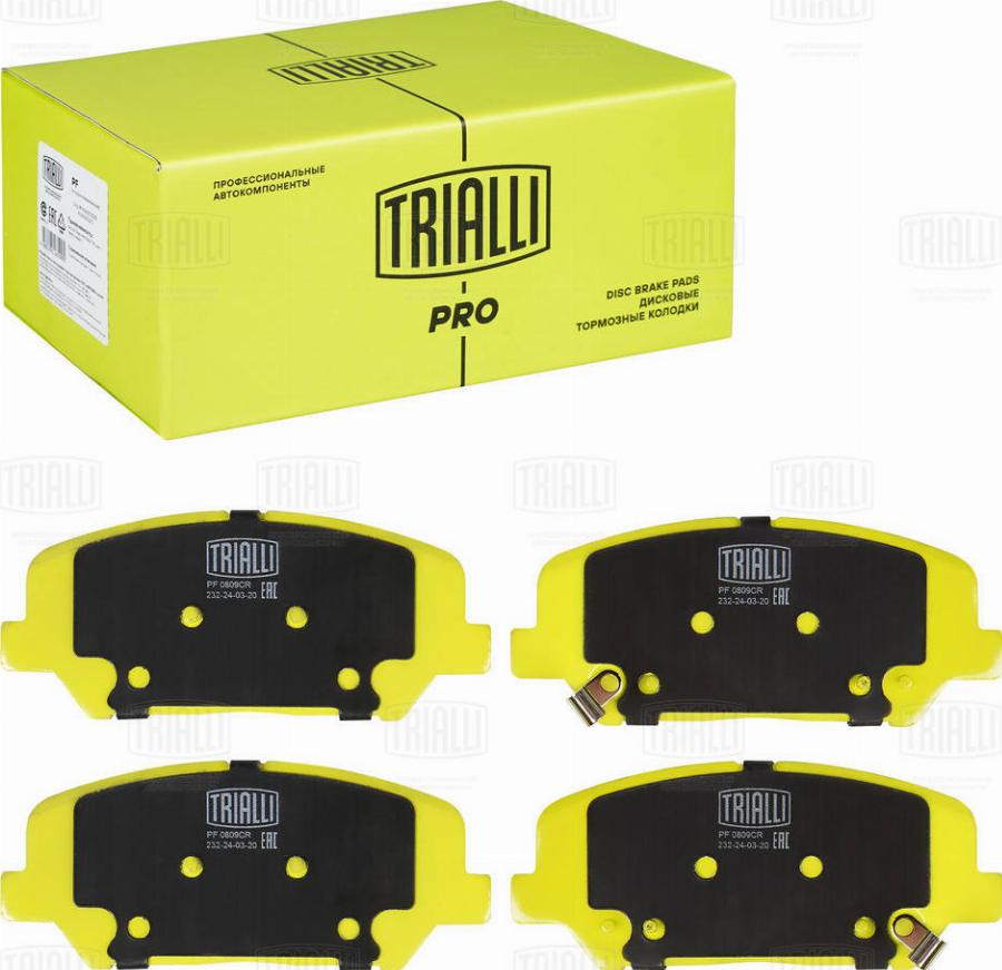 Trialli PF 0809CR - Kit pastiglie freno, Freno a disco autozon.pro