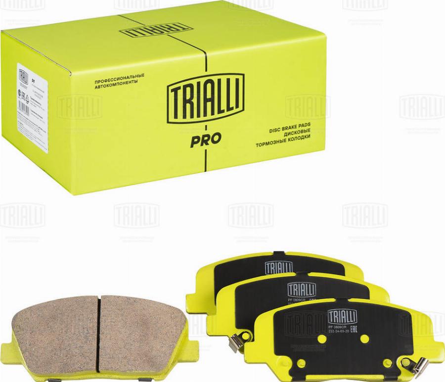 Trialli PF 0809CR - Kit pastiglie freno, Freno a disco autozon.pro