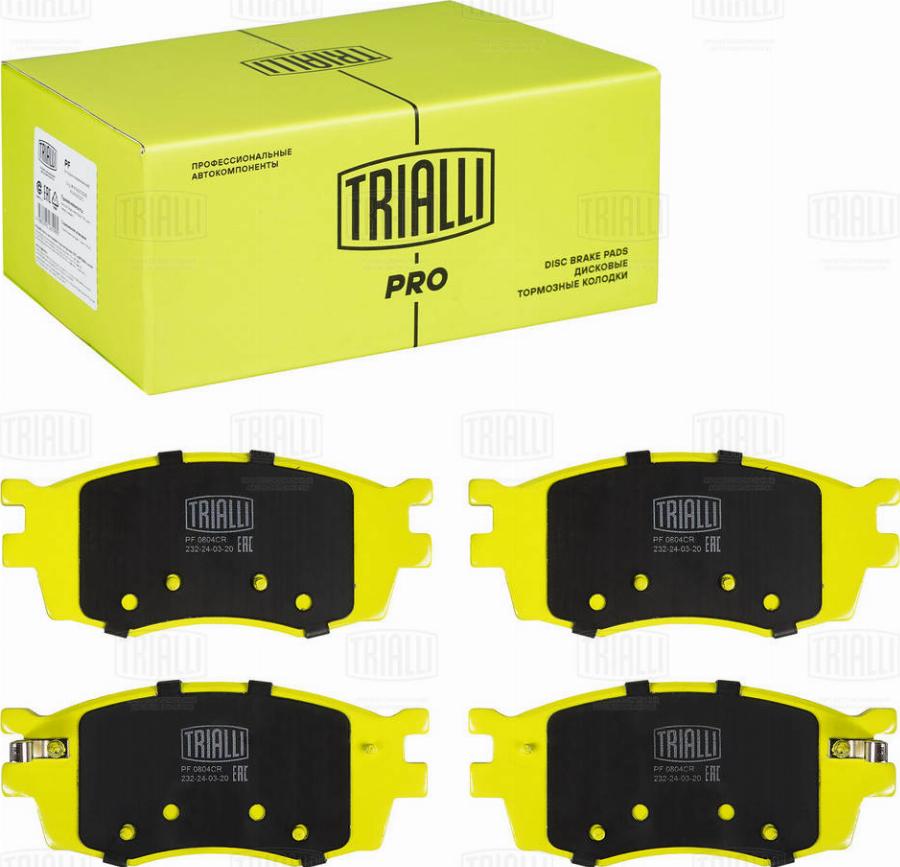 Trialli PF 0804CR - Kit pastiglie freno, Freno a disco autozon.pro