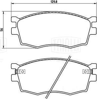 Trialli PF 0804CR - Kit pastiglie freno, Freno a disco autozon.pro