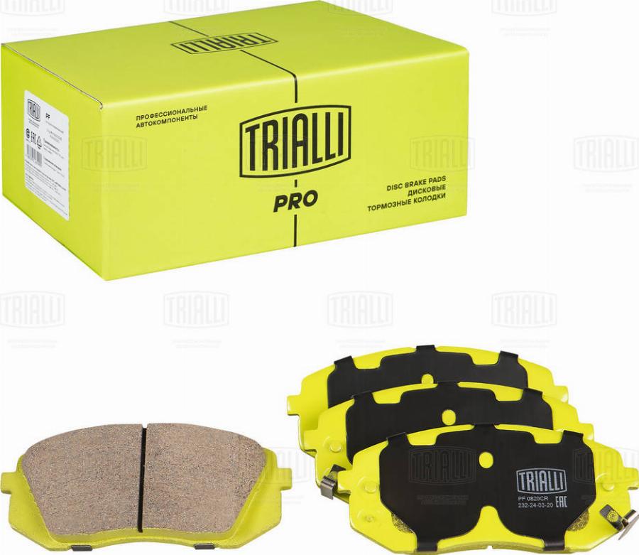 Trialli PF 0820CR - Kit pastiglie freno, Freno a disco autozon.pro