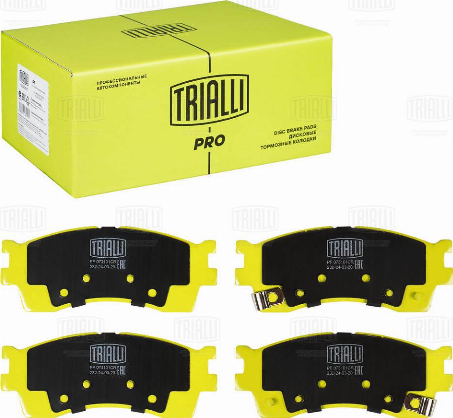 Trialli PF 073101CR - Kit pastiglie freno, Freno a disco autozon.pro