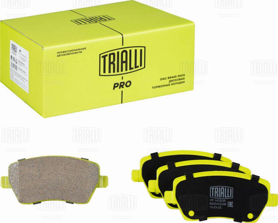 Trialli PF 1402CR - Kit pastiglie freno, Freno a disco autozon.pro