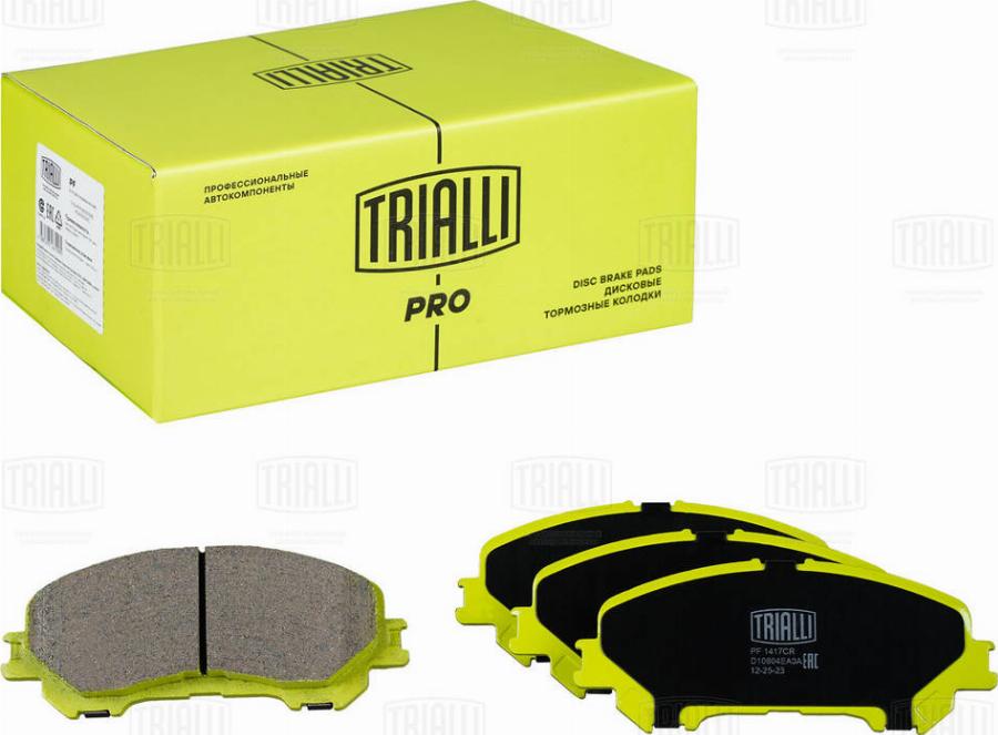 Trialli PF 1417CR - Kit pastiglie freno, Freno a disco autozon.pro