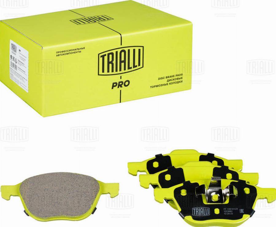 Trialli PF 106101CR - Kit pastiglie freno, Freno a disco autozon.pro