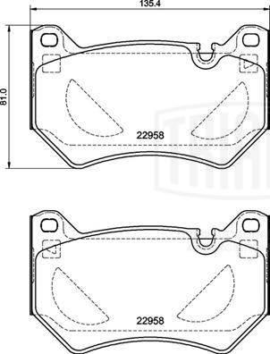 Trialli PF 1005 - Kit pastiglie freno, Freno a disco autozon.pro